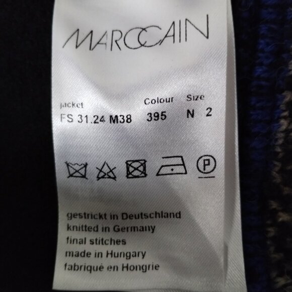 Marc Cain Boucle Blazer Size 4 (N2) Boho Colorful Alpaca Blend - Picture 4 of 11